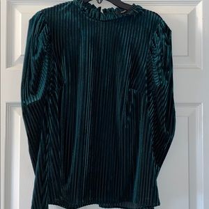 Aqua Puff Sleeve Top